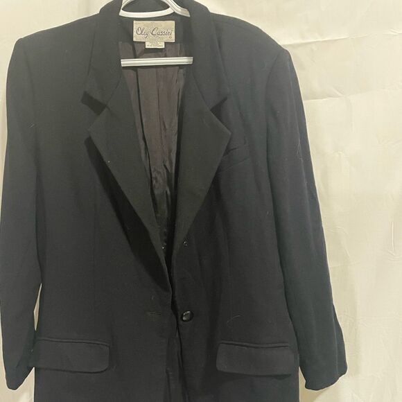 Oleg Classini Black wool jacket - Picture 1 of 4